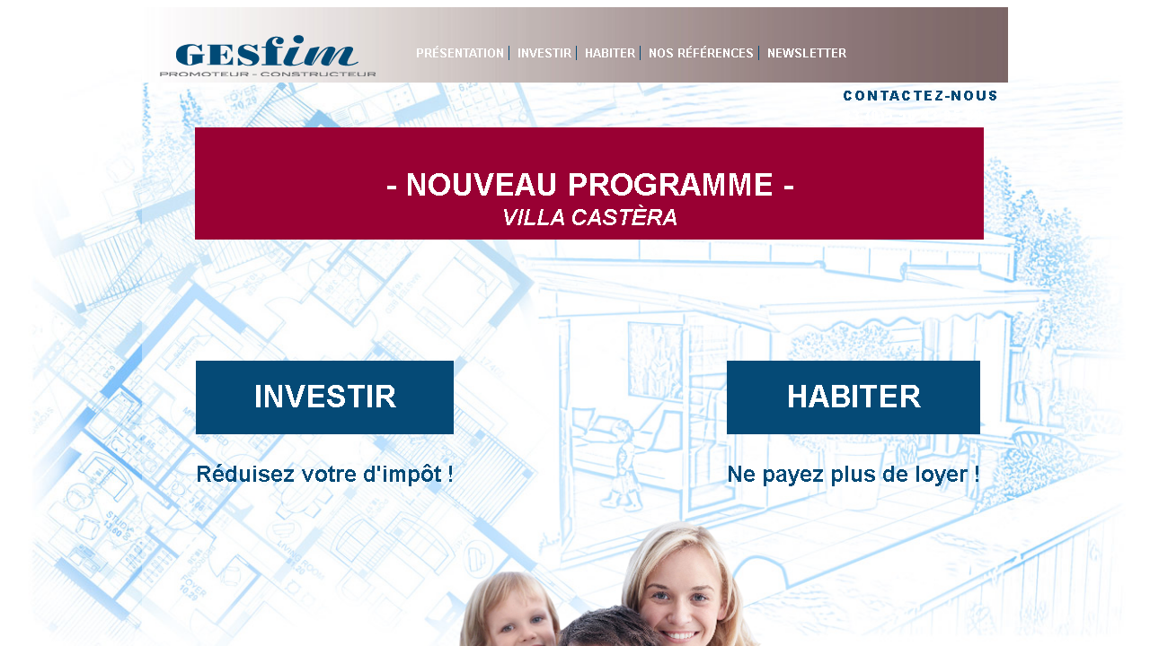 Capture d'écran de http://www.gesfim.fr/ 